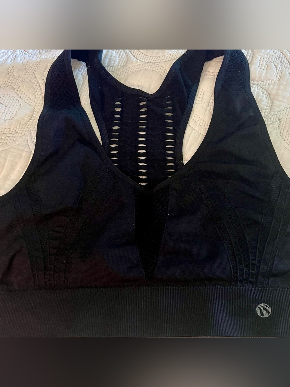 🏎️ Marika Sport Black Racerback Sports Bra